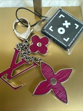 Louis Vuitton Berry Monogram Flower Keychain Charm